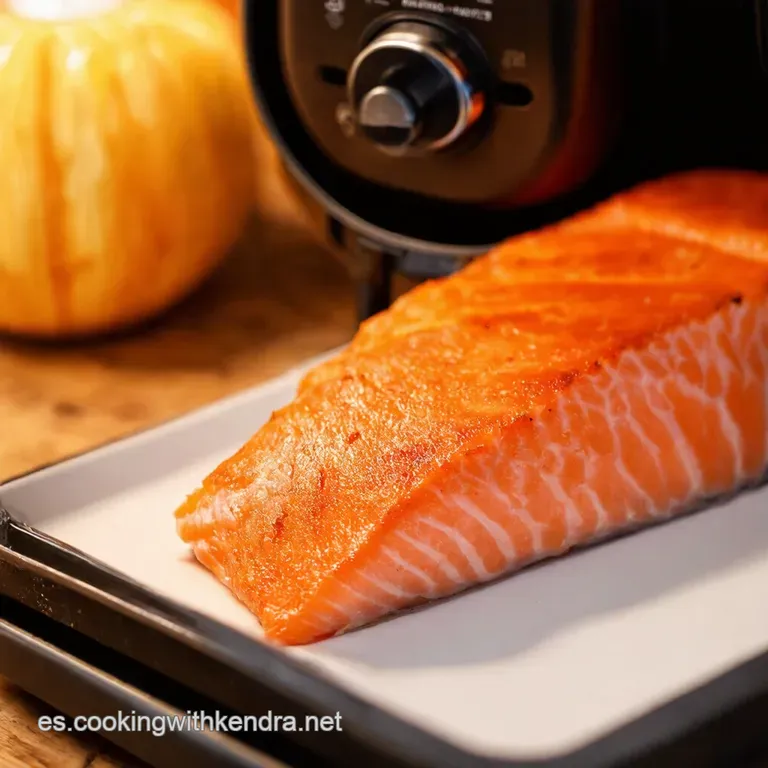 Air Fryer Salmon Fiesta Crispy Skin Juicy Fish presentation
