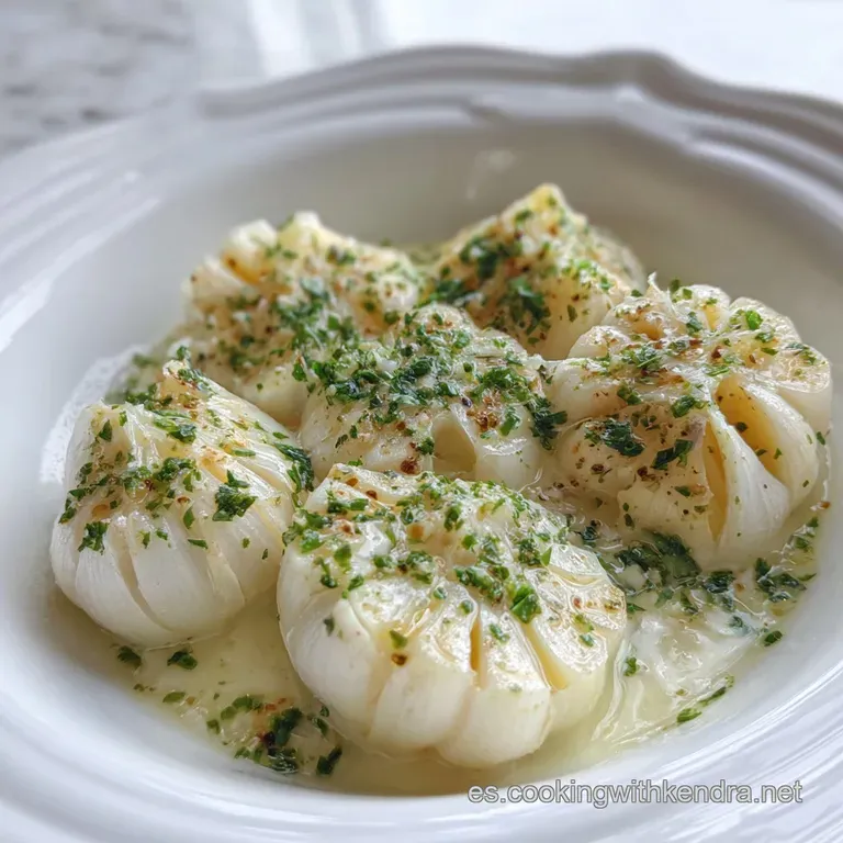 Elegant white soup served in shallow bowls. Garnished with grapes, almonds, and a swirl of emerald green oil against a dar...
