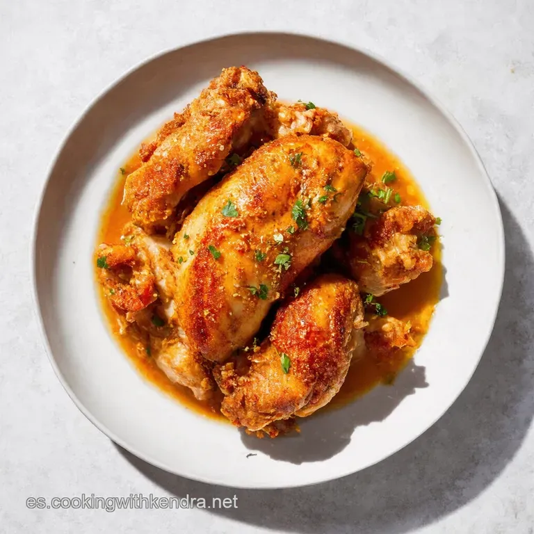Alitas de Pollo Crujientes al Estilo Espa&ntilde;ol en Freidora