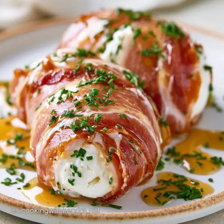 Rollitos De Jam&oacute;n Y Queso Cremoso: Toque de Miel