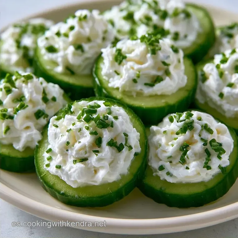 Aperitivo Pepino Queso: Fresco y Cremoso