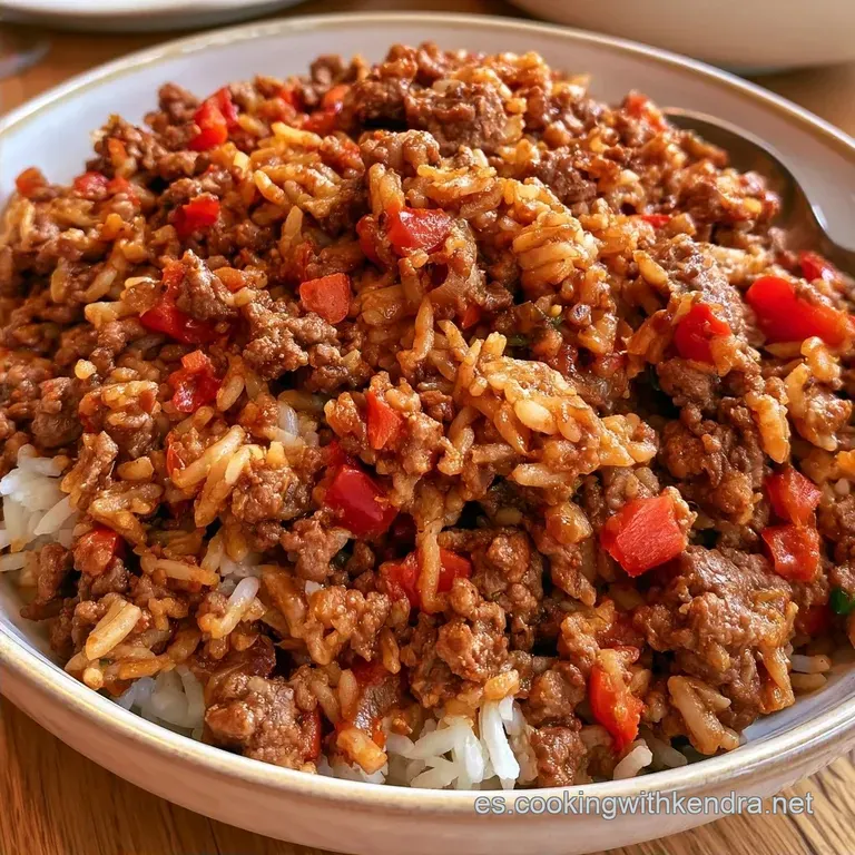 Arroz con Carne Picada en 30 Minutos
