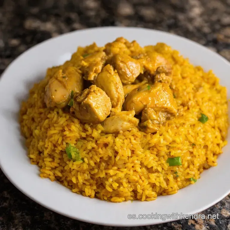 Arroz Con Pollo a Lo Rico Cena Espa&ntilde;ola F&aacute;cil presentation