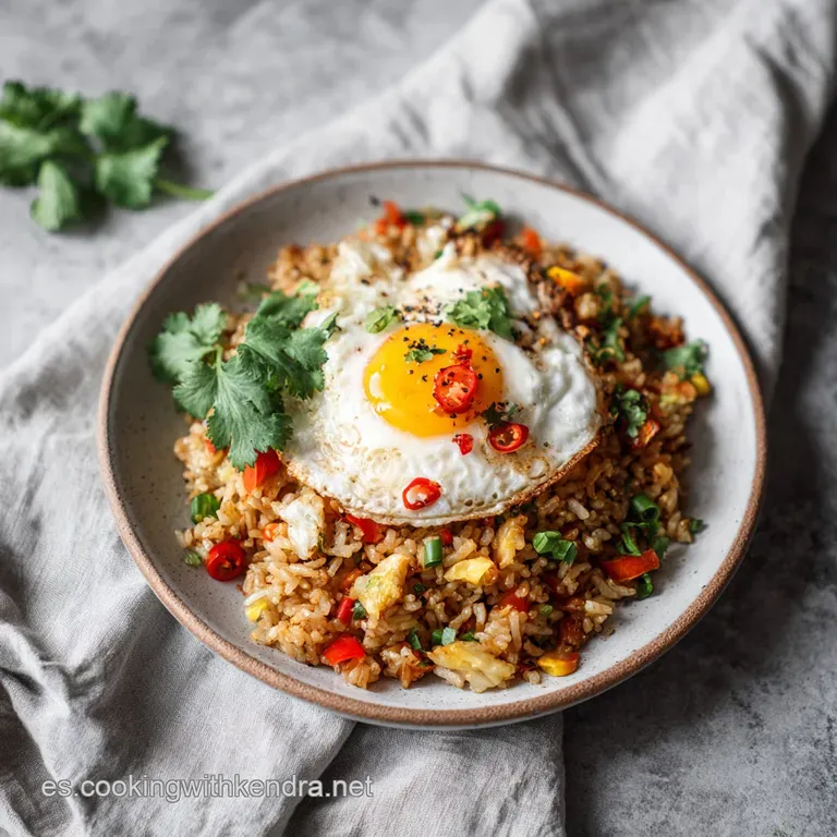 Arroz Frito Indonesio: Receta Aut&eacute;ntica