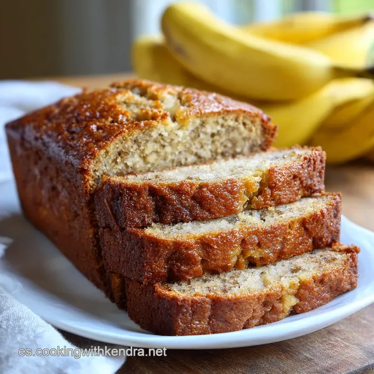 A thick slice of banana bread, drizzled with honey and topped with fresh walnuts, on a rustic wooden board.