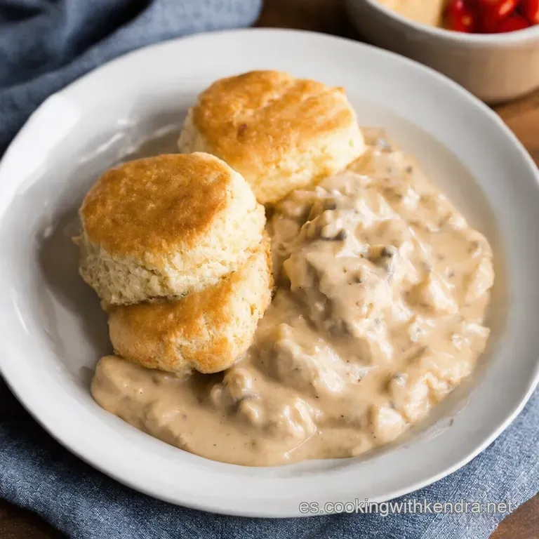 Biscuits and Gravy del Abuelita Un Cl&aacute;sico Americano con un Toque M&aacute;gico
