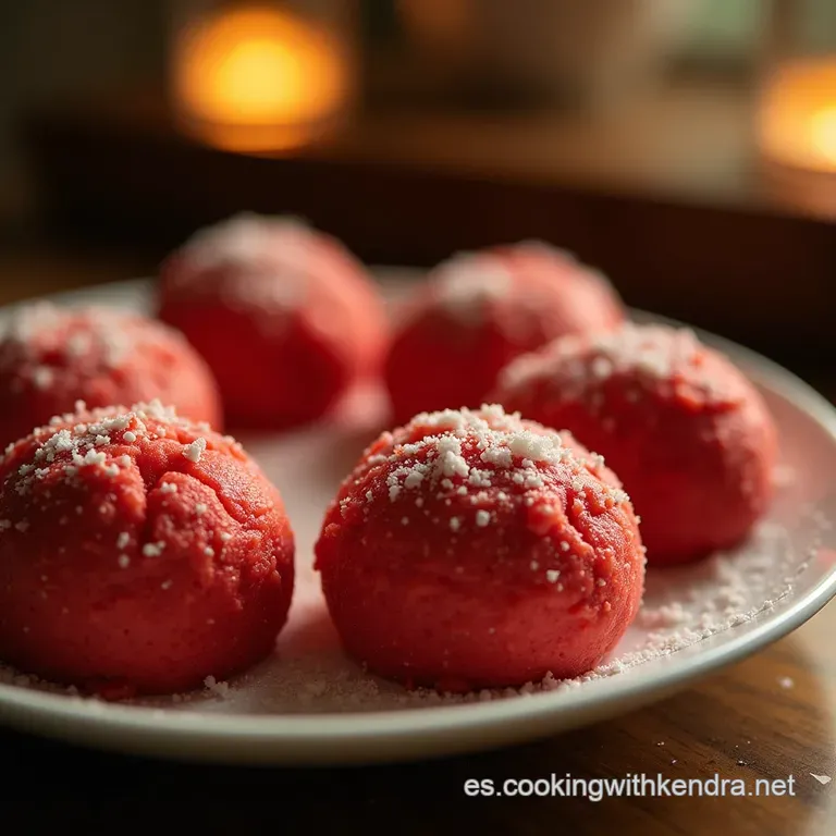 Corazones De Terciopelo Rojo Bizcochitos Red Velvet Esponjosos Con Glaseado De Queso Crema Cl&aacute;sico presentation