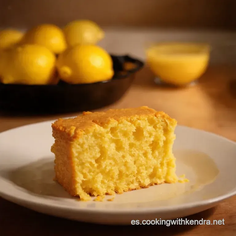 Bizcocho De Lim&oacute;n Esponjoso presentation