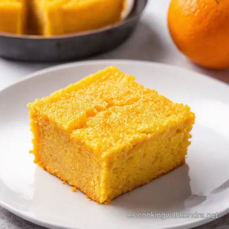 Bizcocho Esponjoso de Naranja y Almendras