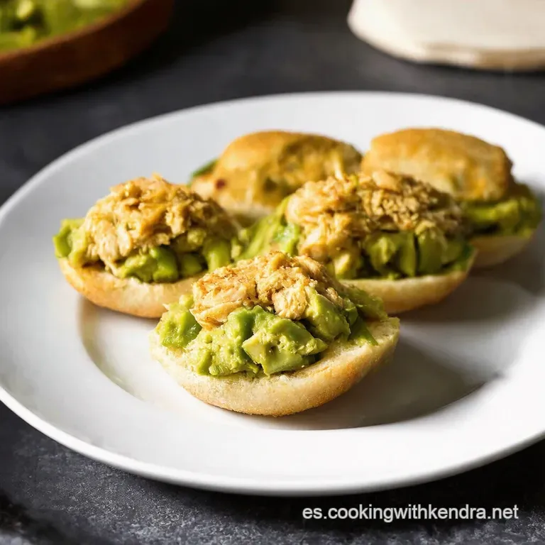 Bocaditos Deliciosos de Pollo Aguacate y Queso