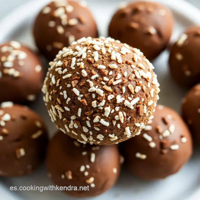 Bombones Energ&eacute;ticos de Cacahuete y Cacao (&iexcl;Sin Hornear!)