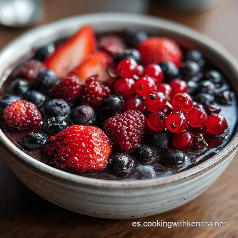 Bowl de Acai con Frutos Rojos: Textura Aterciopelada