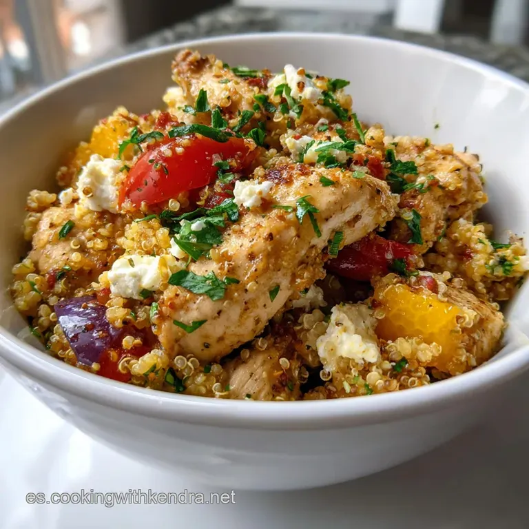 Comida sana: Bowl de Pollo y Quinoa Mediterr&aacute;nea