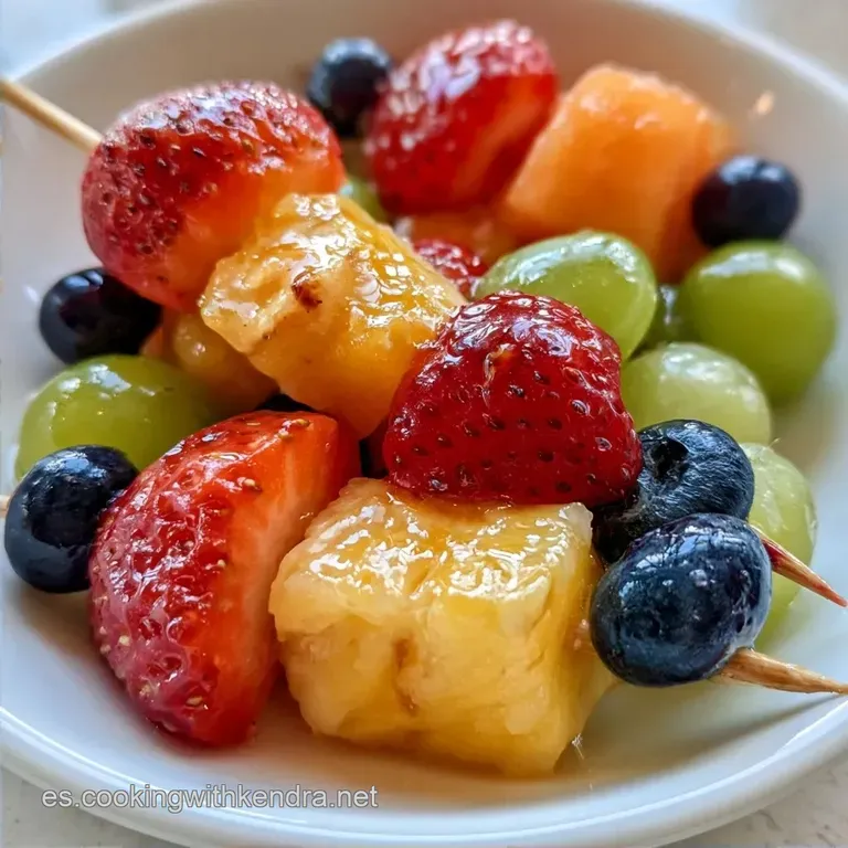Brochetas De Fruta Fresca: Saludables