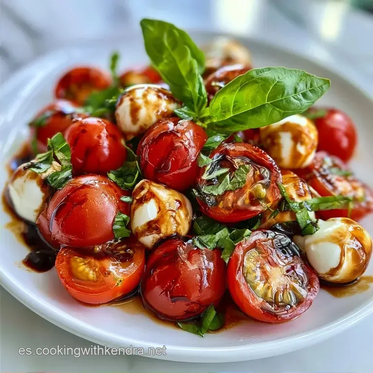 Brochetas Tomate Mozzarella con Albahaca Fresca