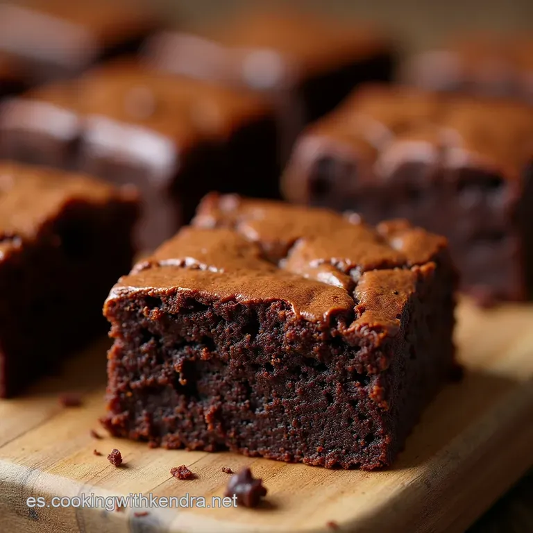 Brownies De Chocolate Intenso La Textura Perfecta Fudgy Y Con Costra Crujiente presentation