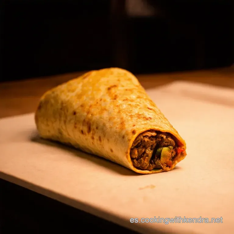 Burrito De Pollo Con Toque De Chipotle Ahumado presentation