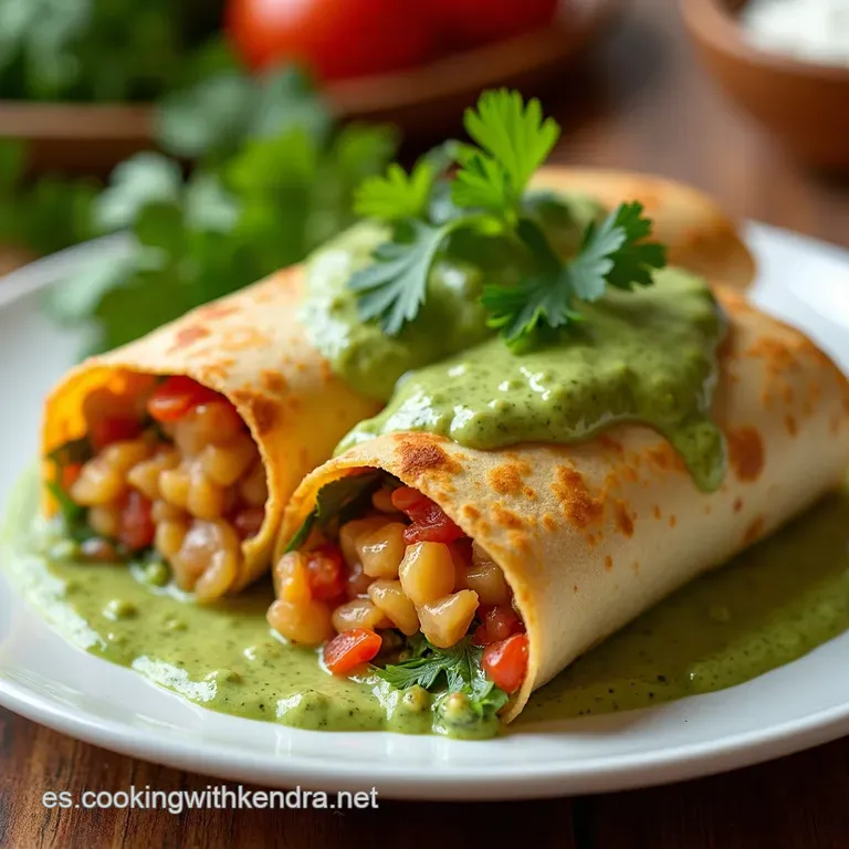 Burritos Ahogados en Salsa Verde Casera