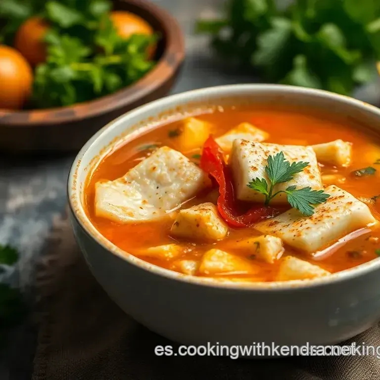 Caldo de Pescado Reconfortante: Un Abrazo Caliente del Mar