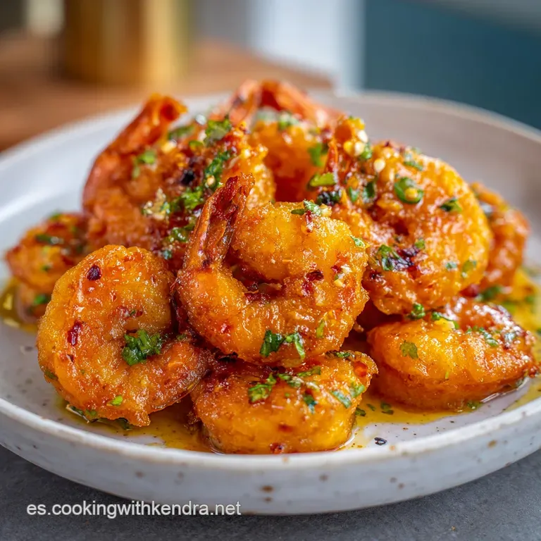 Camarones con Salsa Piment&oacute;n: Crocantes y Sedosos