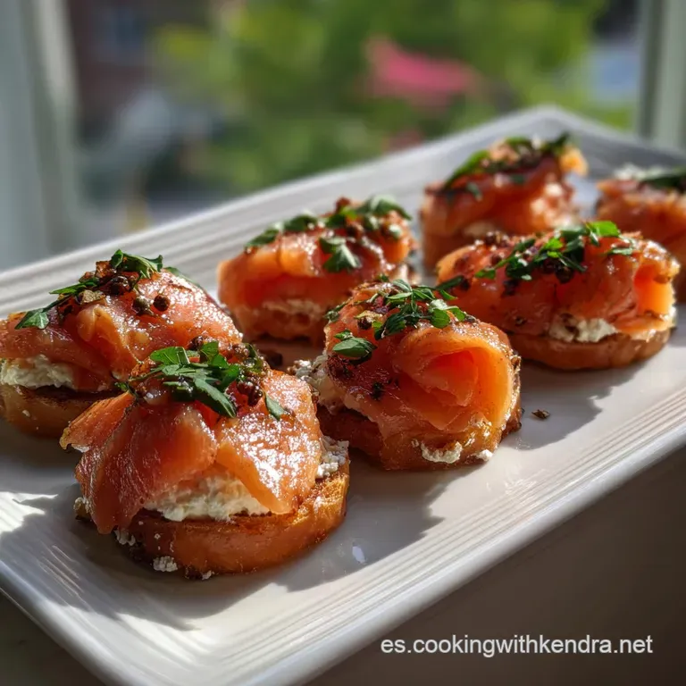 Canap&eacute; F&aacute;cil de Salm&oacute;n y Pepino