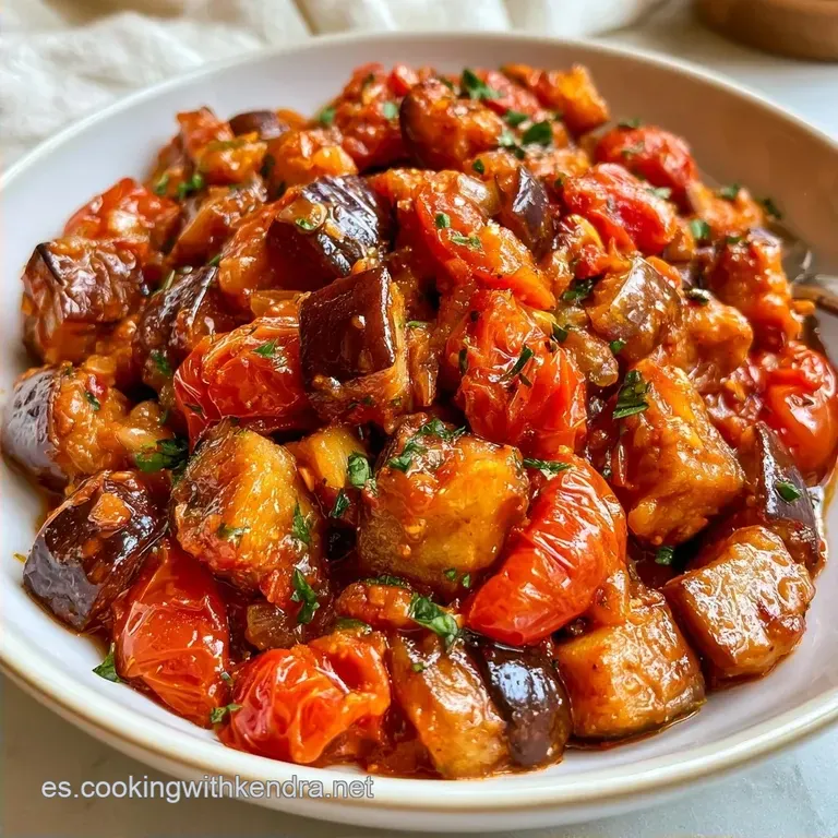 Caponata Siciliana con Berenjena y Piñones