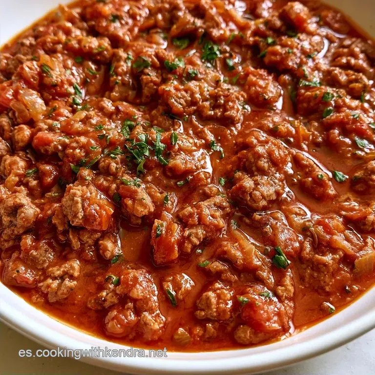 Carne Picada con Tomate: Receta Casera