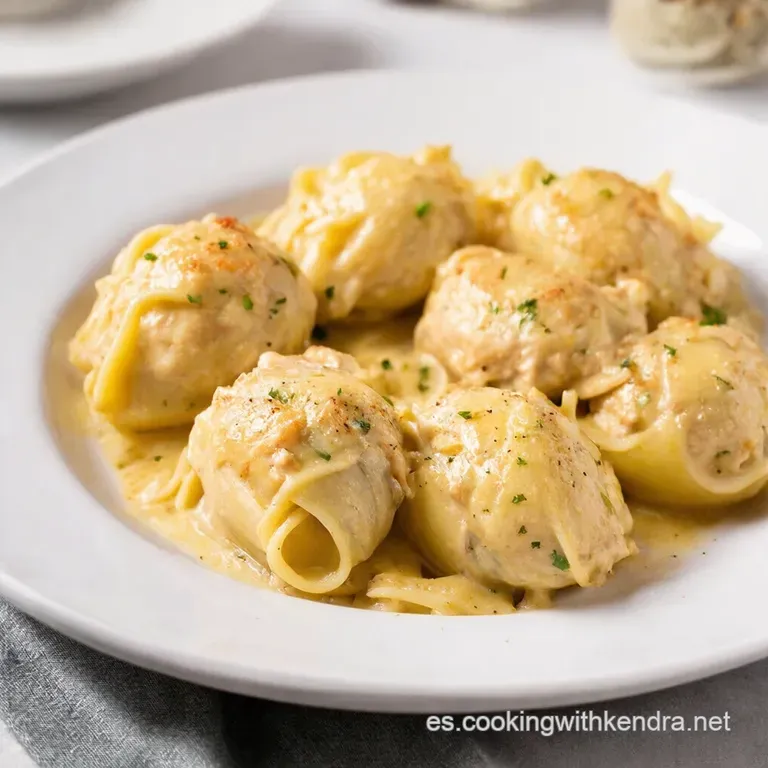Chicken Alfredo Stuffed Shells Un Abrazo en un Plato