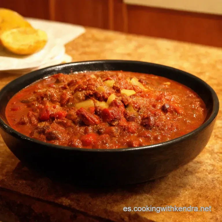 Chili Casero De La Abuela Un Cl&aacute;sico Reconfortante presentation