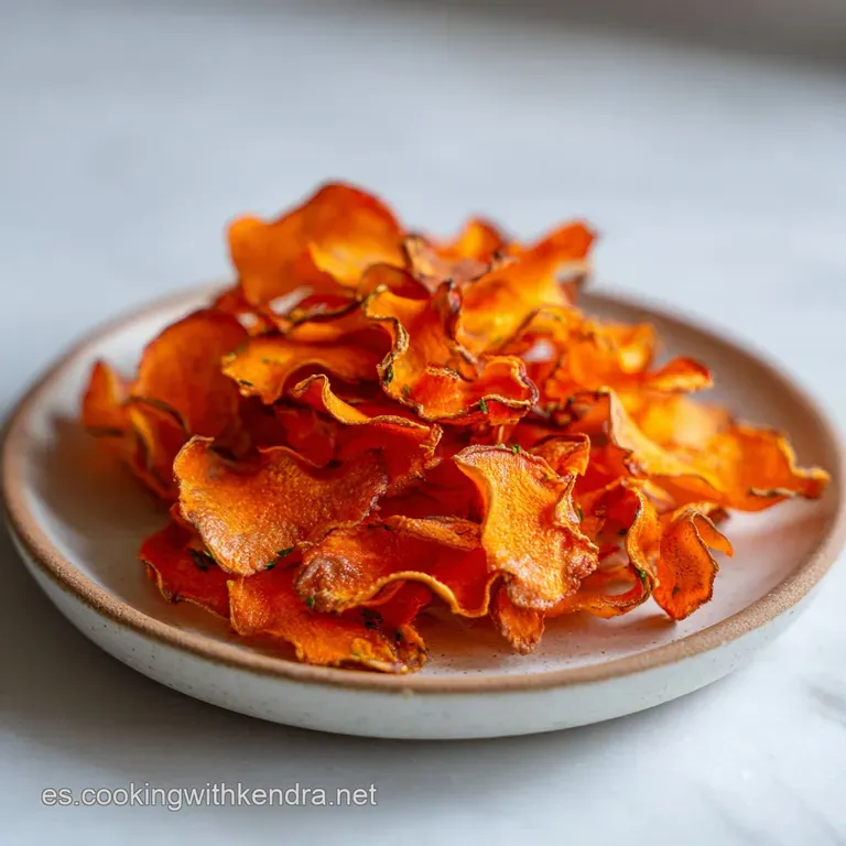 Chips de Zanahoria en Freidora de Aire Crujientes