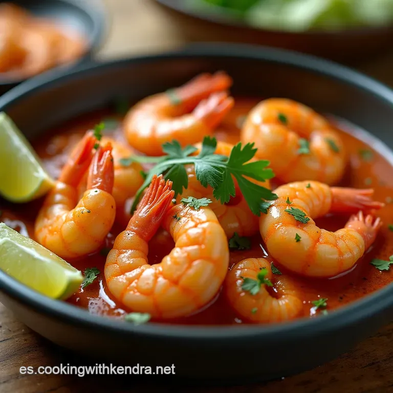El Cl&aacute;sico Refrescante Coctel de Camarones Estilo Playero con Salsa de la Abuela
