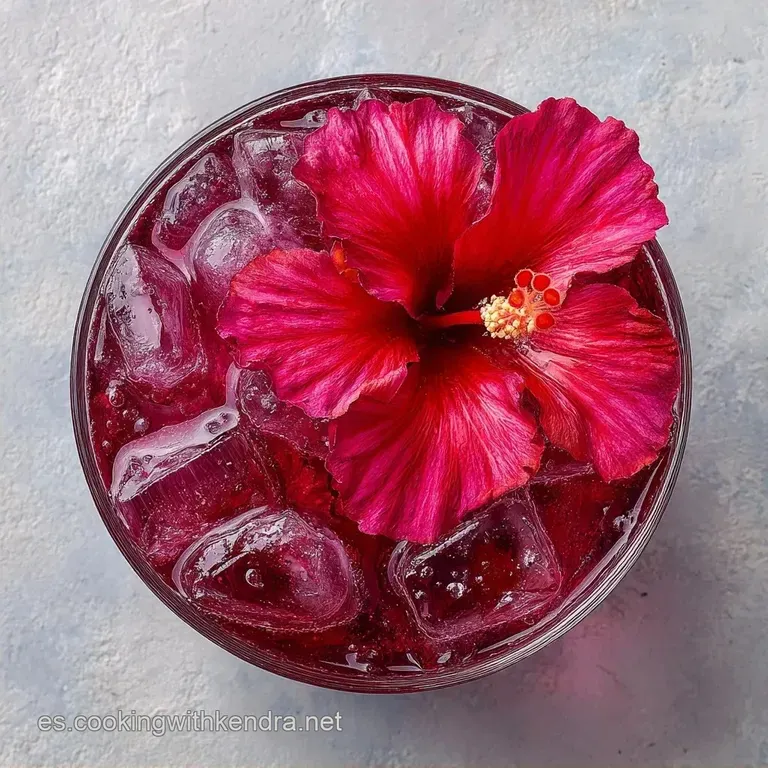 Spritz de Hibisco y Jengibre: C&oacute;ctel Refrescante