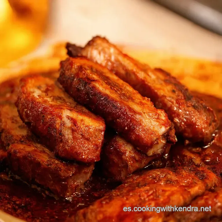 Costillas Cortas Estofadas a Fuego Lento Sabor De Hogar presentation