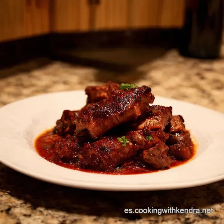 Costillas Cortas Estofadas Al Vino Tinto presentation