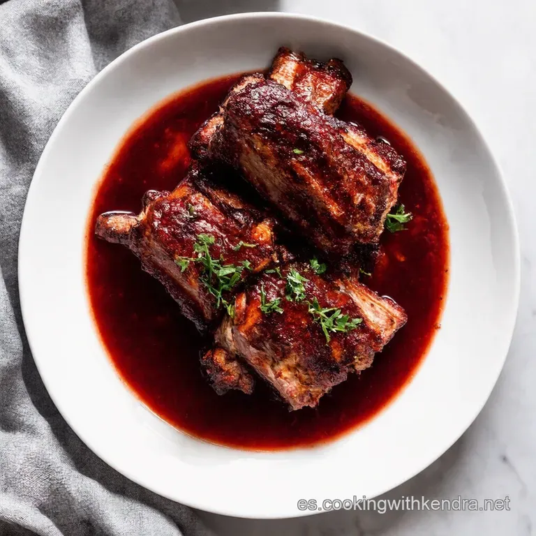 Costillas Cortas Estofadas al Vino Tinto