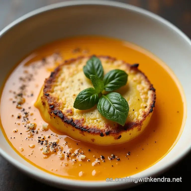 Crema de Calabaza Tostada con Crujiente de Jam&oacute;n