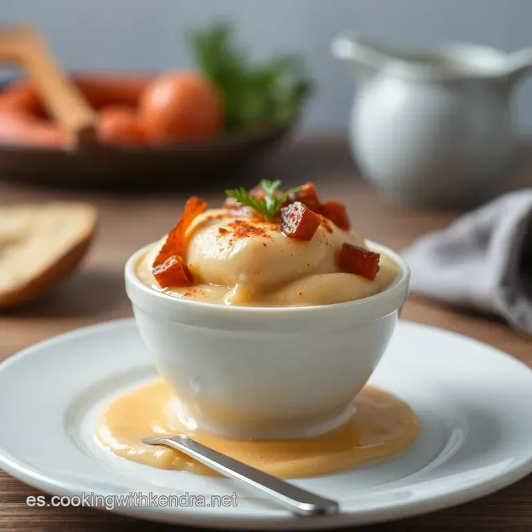 Crema De Zanahoria Especiada Con Lentejas Rojas presentation