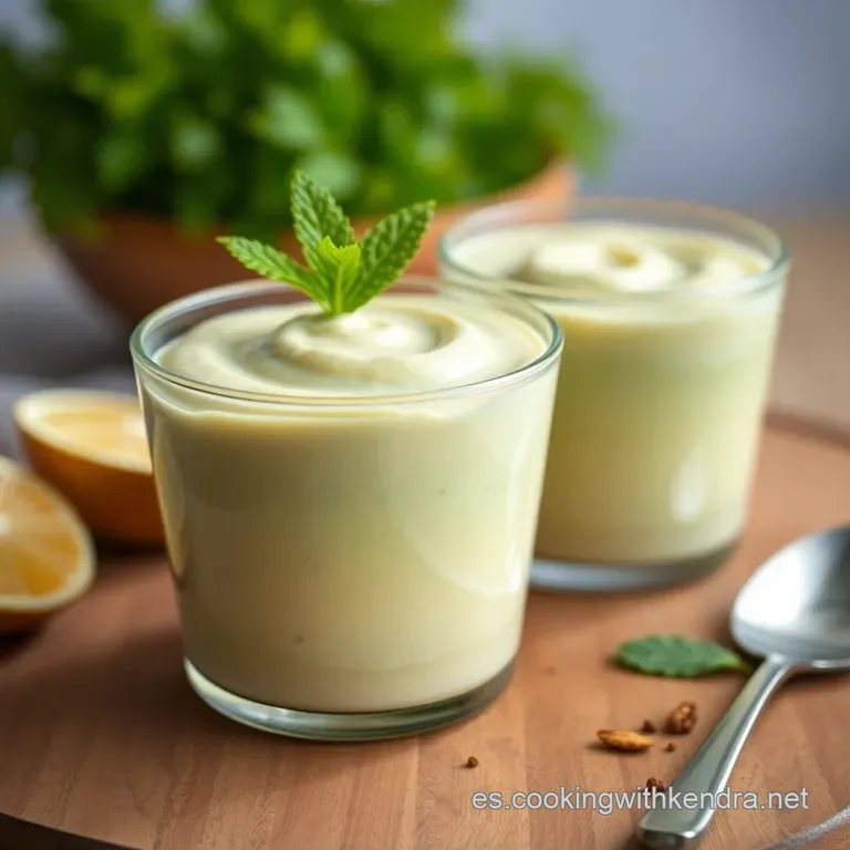 Crema Refrescante De Guisantes Con Yogur De Soja presentation