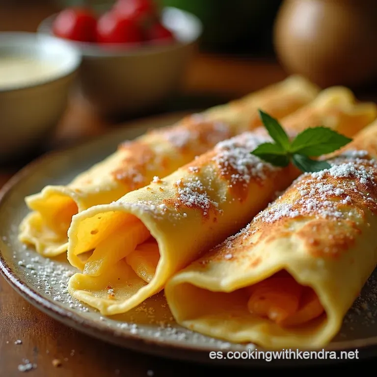 Crepes Caseras Perfectas Dulces O Saladas Tu Eliges presentation