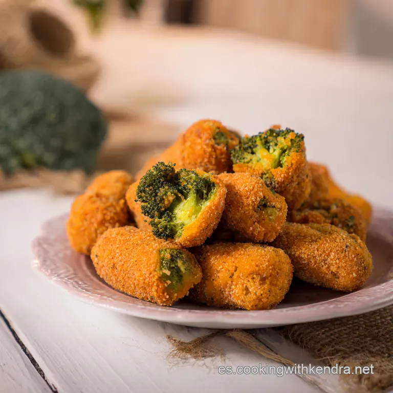 Croquetas Horneadas De Br&oacute;coli Y Zanahoria presentation