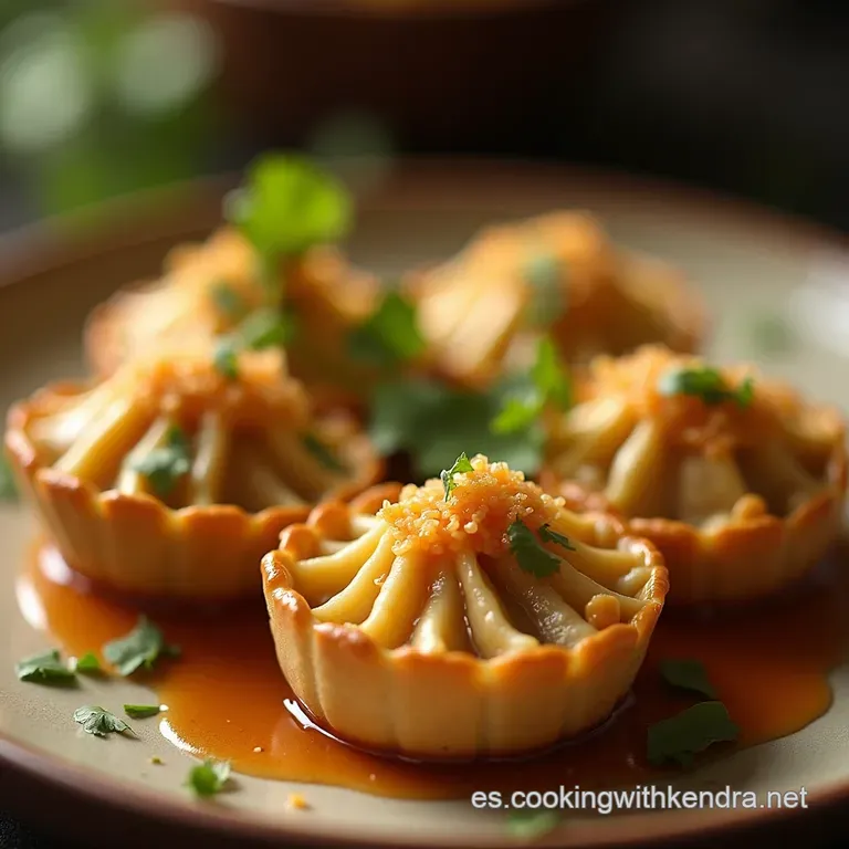 Bocaditos Del Huerto Dumplings Jugosos De Pollo Y Albahaca Listos En Un Pisp&aacute;s presentation