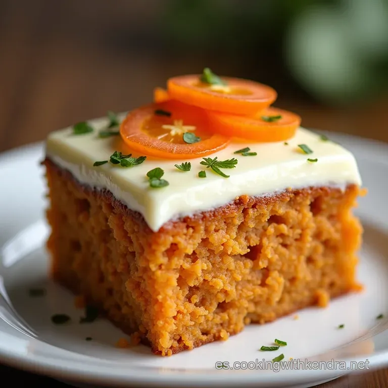 El M&aacute;gico Queque de Zanahoria Jugoso con Glaseado Cremoso de Queso