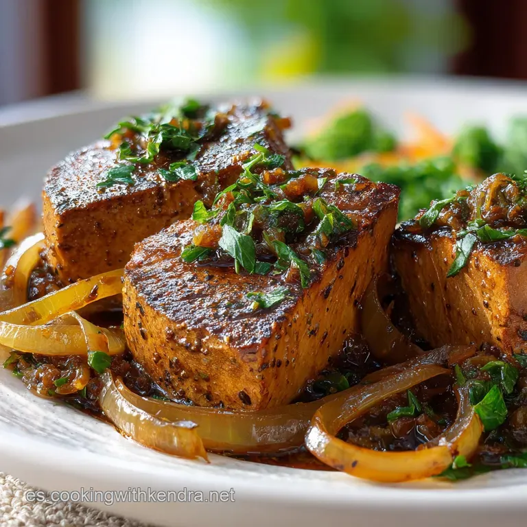 Elegant bowl of steaming tuna stew garnished with vibrant cilantro and red onion, hinting at a flavorful and comforting meal.