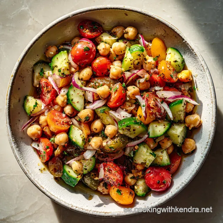 Ensalada con Garbanzos Mediterr&aacute;nea
