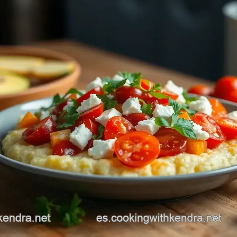 Ensalada Crujiente de Primavera con Polenta Cremosa