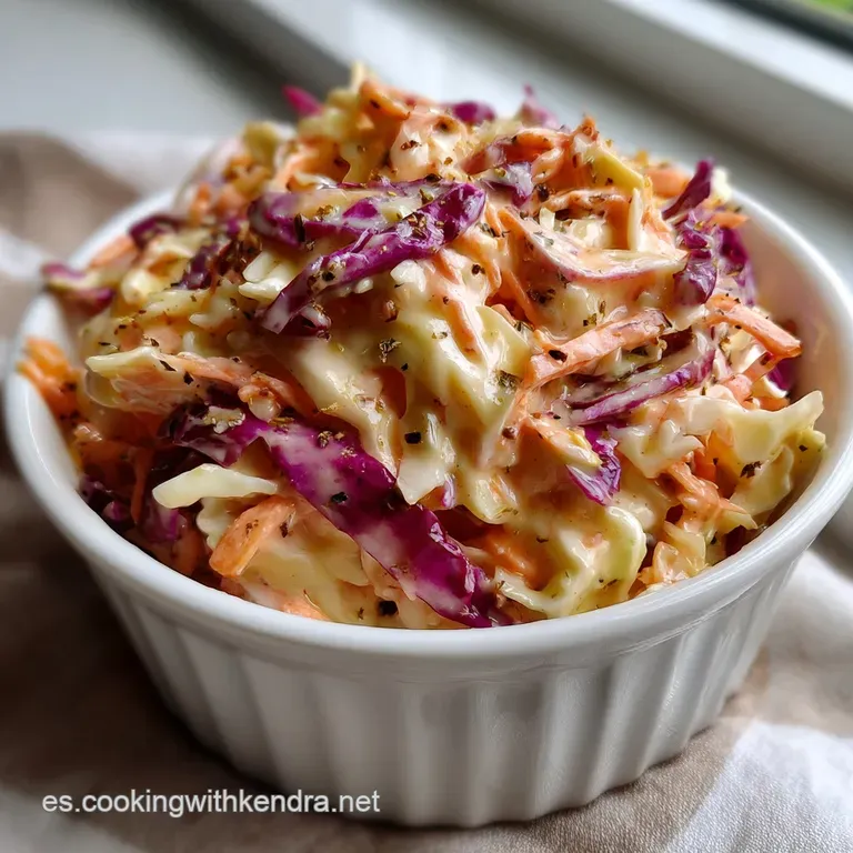 Ensalada De Col Cremosa El Coleslaw M&aacute;s Crujiente presentation