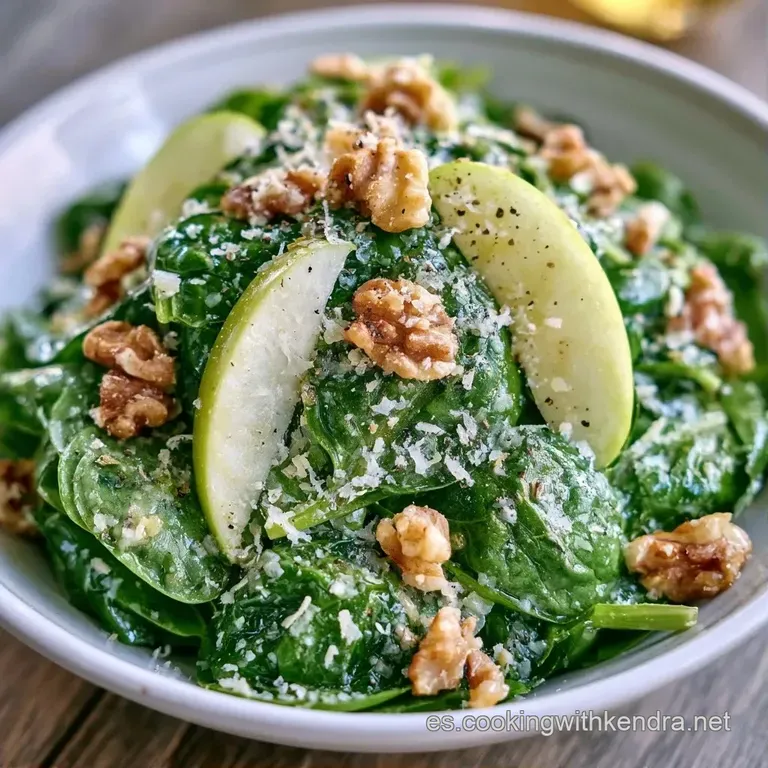 Ensalada dispuesta en un cuenco blanco, resaltando el contraste entre el verde intenso y el blanco cremoso del queso.