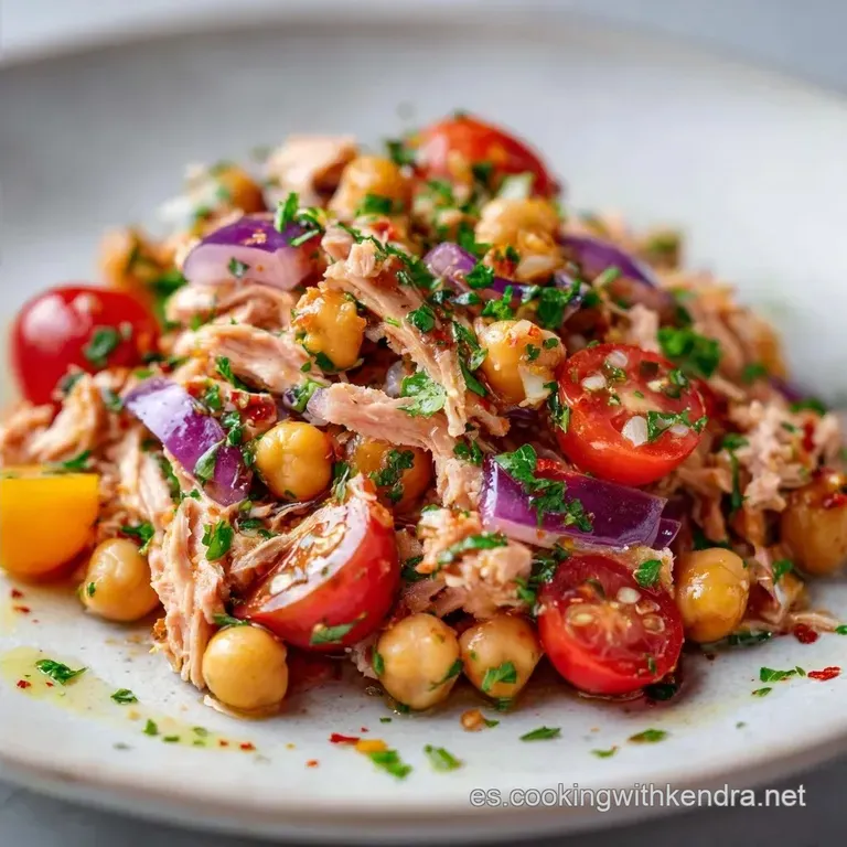 Ensalada de Garbanzos y At&uacute;n: Fresca y Nutritiva