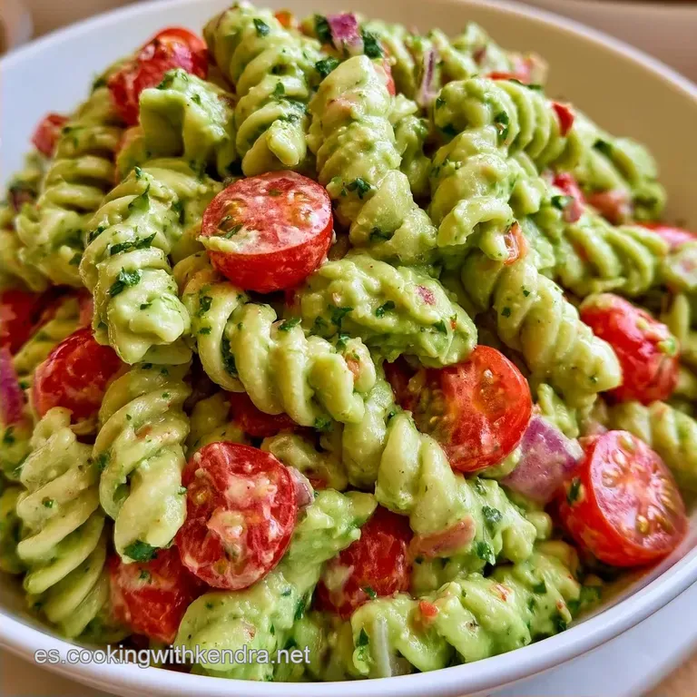 Ensalada De Pasta Fría Con Aguacate en 30 Minutos