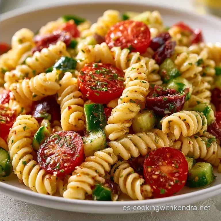 Ensalada De Pasta De Verano Con Tomates Cherry